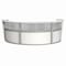 Linea Italia Reception Desk 71 in D X 46 in H, 11.9 ft W X Thermofused Laminate, Clear, White ZUS317 - alternate 1